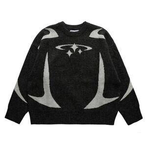 Primo Collection Primo Star Sweater in Black/White, Size M​